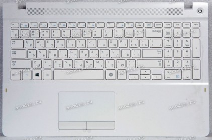 Keyboard Samsung NP370R5E 15.6" белая русифицированная  (BA75-04478C, BA5903682)+Topcase