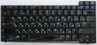 Keyboard HP/Compaq NC62**, NC82**, NW82**, NX7300, NX7400 чёрная матовая русиф. (6037B00148, 413554-251, MP-03123SU)