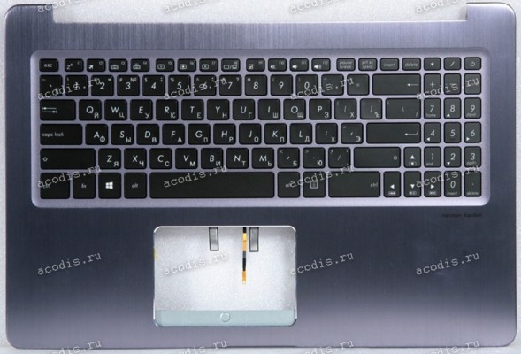 Keyboard Asus X580GD-1B серый металлик, русифицированная (90NB0HX4-R31RU1, 13N1-29A0E01)+Topcase