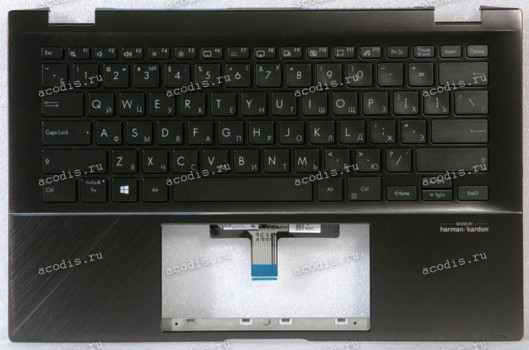 Keyboard Asus UX463FL-2G чёрная матовая, русифицированная (90NB0NY1-R32RU0, 13N1-A0A0111)+Topcase