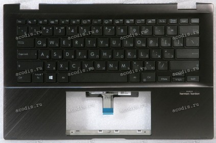 Keyboard Asus UX463FL-2G чёрная матовая, русифицированная (90NB0NY1-R32RU0, 90NB0NY1-R31RU0, 13N1-A0A0111)+Topcase