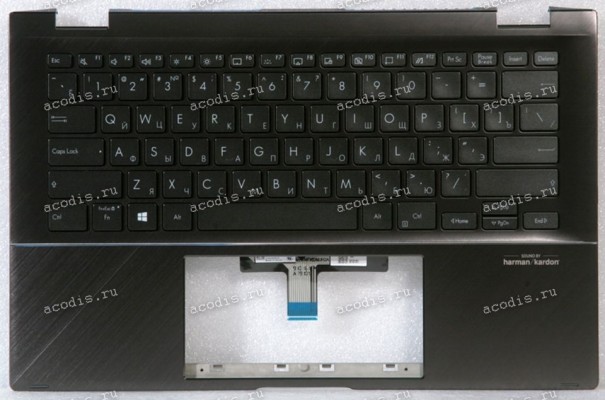 Keyboard Asus UX463FL-2G чёрная матовая, русифицированная (90NB0NY1-R32RU0, 90NB0NY1-R31RU0, 13N1-A0A0111)+Topcase