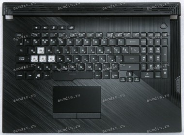 Keyboard Asus G731GU-1C чёрная матовая, русифицированная (90NR01T3-R37RU1, 13N1-9BA0911, 13NR01Q3AP0311)+Topcase