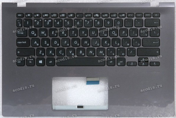 Keyboard Asus X409FAC-1G серый металлик, русифицированный (90NB0MS2--R33RU0, 13NB0MS2P02112-3)+Topcase