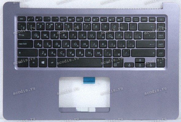 Keyboard Asus X510QA-3B серо-сиреневый металлик, русифицированный (90NB0MD2-R31RU0, 13NB0FY2AP0361)+Topcase