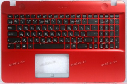 Keyboard Asus X541UV-3F красная русифицированная (90NB0CG4-R31RU0, 13N0-ULA0J01)+Topcase