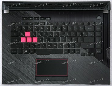 Keyboard Asus G512WS-1H чёрная матовая русифицированная (90NR0343-R31RU0, 6051B1433101)+Topcase