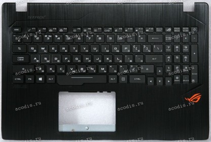 Keyboard Asus GL553VE-1A чёрная матовая русифицированная (90NB0DX1-R30RU0, 13N1-0BA0B21)+Topcase