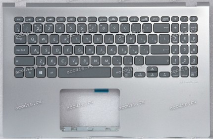 Keyboard Asus X509FA-1S серебристая русифицированная (90NB0MZ1-R31RU0, 13NB0MZ1P03013)+Topcase