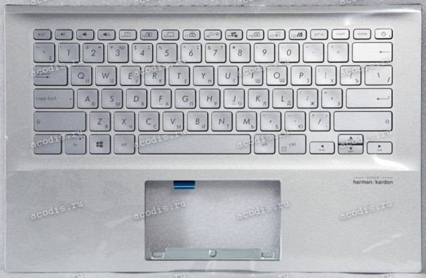 Keyboard Asus X431FA-2S  серебристая русифицированная  (90NB0LR4-R31RU0, HQ207205500)+Topcase