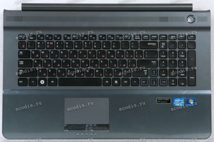 Keyboard Samsung NP-RC710-S03RU, RC720-S02RU чёрная в тёмно-сером (BA75-02837C, CNBA5902921) +Topcase