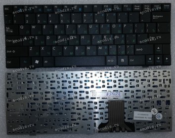 Keyboard Asus eeePC 1000, 1000H, 1000HE, 1000HA, 1000HD (Black/Matte/RUO) чёрная матовая