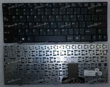 Keyboard Asus eeePC 1000, 1000H, 1000HE, 1000HA, 1000HD (Black/Matte/RUO) чёрная матовая