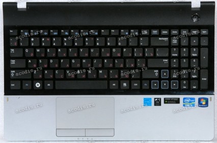 Keyboard Samsung NP300E5A-S08RU чёрная матовая, русифицированная (BA75-03405C, CNBA5903182C, BA59-03182C)+ Topcase