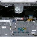 Keyboard Samsung NP535U3C чёрная на сером, русифицированная (BA75-04055M, CNBA5903381A, BA59-03381A)+ Topcase
