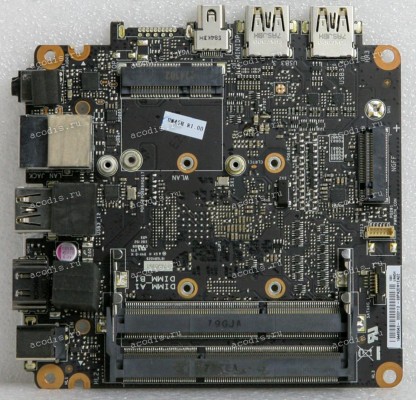 MB Asus VivoMini UN45H MAIN_BD._N3160/UMA/AS MINIDP (90MS00R0-R09000, 69PA2EM1EA02) UN45H MAIN BOARD R.1.00, Intel Mobile Celeron N3160 SR2KP, Nuvoton NCT5568D, ASMedia ASM1442K, ASMedia ASM1542, NCP81201, CX20752-21Z, Realtek RTL8111HSH, WinBond 25Q64FWS