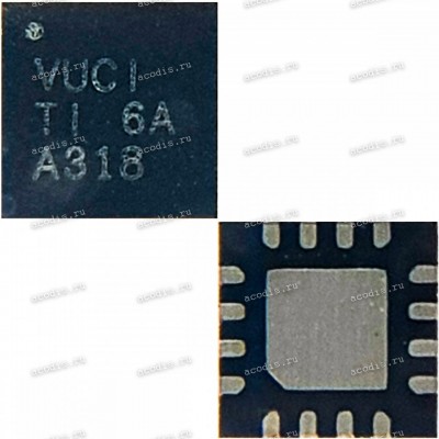 Микросхема Texas Instruments TLV62150, TLV62150A, TLV62150ARGTR, TLV62150ARGTT, TLV62150RGTR, TLV62150RGTT (VUCI, VUOI) QFN16, VQFN-16-EP(3x3) 4-V to 17-V 1-A Step-Down Converter In 3x3 QFN Package