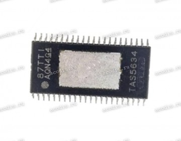 Микросхема Texas Instruments TAS5634, TAS5634D, TAS5634DDVR SOP-44, HTSSOP-44 300-W Stereo / 600-W Mono HD Digital Input, 58V Class-D Amplifier Power Stage