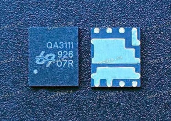 Микросхема UPI QA3111, QA3111N6N QFN-8 30V Asymmetric Dual N-Channel Power MOSFET