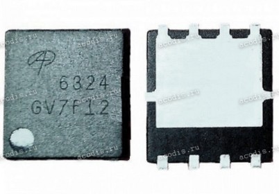 Транзистор Alpha&Omega AON6324 QFN5*6_8L HUABEI/HQ11230341000 N-MOSFET 30V 85A (6324, Asus p/n: 07005-02530600) NEW original