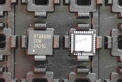 Микросхема RichTek RT8889BGQW WQFN-40L PWM CONTROLLER (Asus p/n: 06095-00960100) NEW original