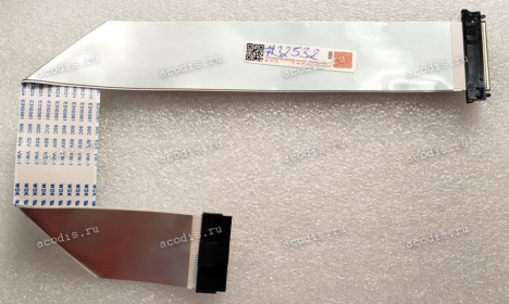 LCD LVDS FFC шлейф мониторный обратный 30 pin, шаг 1.0 mm, длина 345 mm, с замками с двух сторон