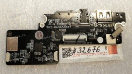 USB Board & power connector, card reader Irbis NB 70,NB73 (p/n: 302194300007  E328832)