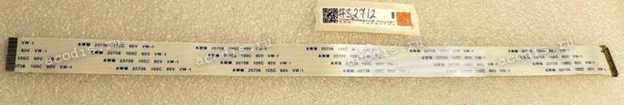 FFC шлейф 30 pin обратный, шаг 0.5 mm, длина 300 mm eDP I-PEX 20453-030T