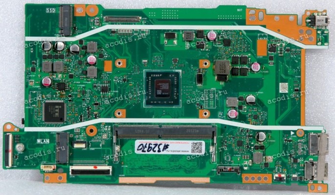 MB Asus X509BA MAIN_BD._4G/A9-9425/AS (W/O FP) (90NB0PM0-R00020, 69N1ASM12B01) X509BA MAIN BOARD R2.0 AMD A9-9425 AM9425AYN23AC, Micron D9WFH MT40A512M16LY-075:E x 4, CX8150-11Z, ITE IT8995E-128 DXA, 25LB64CSIG