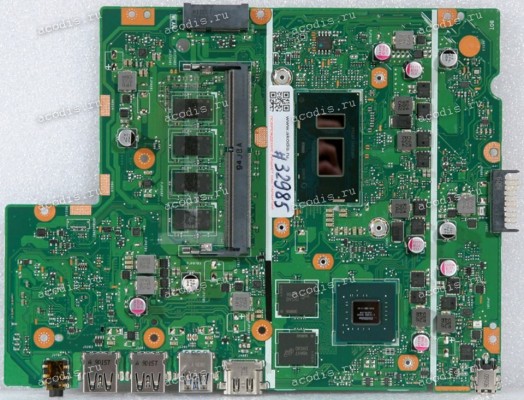 MB Asus X540UBR MB._4G/I3-8130U/AS  (90NB0IM0-R00100, 60NB0IM0-MB2600) X540UBR MAIN BOARD REV. 2.0 Intel Core i3-8130U SR3W0, nVidia 920MX N16V-GMR1-S-A2