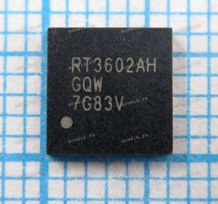 Микросхема RichTek RT3602A, RT3602AH, RT3602AHGQW, RT3602AH-GQW, QFN-52, WQFN-52L 6x6 Gate Drive Ics HUABEI/HQ11151069000 QFN DC/DC CONVERTER (Asus p/n: 06018-01300700) NEW original
