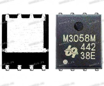 Транзистор UBIQ QM3058M6, M3058M PRPAK5x6 N-MOSFET 30V 140A 3,0mOhm