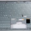 Keyboard Digma Pro Fortis M DN17P3-8CXN01, DN17P3-ADXW01 + topcase (NS14IC-819R X317F US) SP28666 (Black/Silver/Matte/RUO/LED) черная матовая русифицированная с серебристым топкейсом с подсветкой