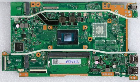 MB Asus X509DAP MB._4G/3150U /AS (WO/FP) UMA (90NB0P50-R00120, 69N1AHM23A01) X409DL MAIN BOARD REV. 2.0 AMD YM3150C4T20FG, ITE IT8225E-128 CXA, SEC K4A8G165WC-BCTD *4