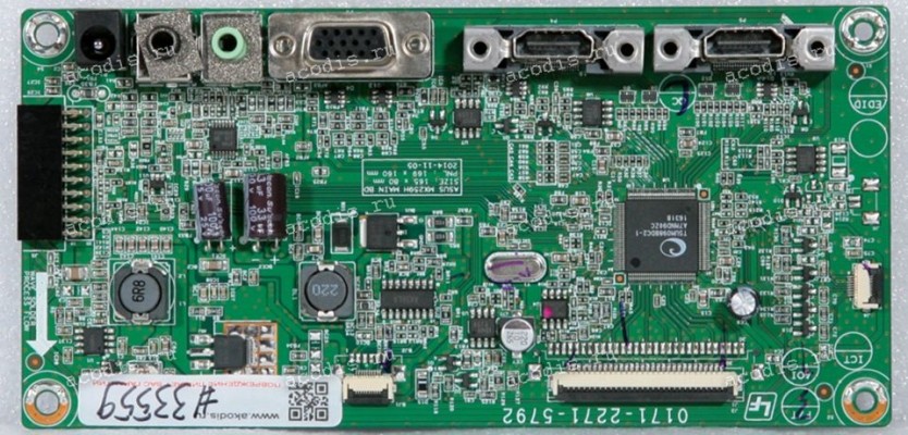 Mainboard Asus LMT 25,0" 1920x1080 MX259H MAIN BOARD(ES7.0) RAKEN / R352501430150 (04020-01530100, 0171-2271-5792) Chips Chips TSUMO98BDC2-1, AXS6LA, PCM1808BB