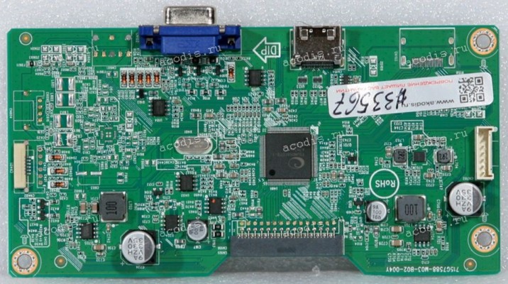 Mainboard Asus LMT 23,8" 1920x1080 VP249HE MAIN BOARD TPV 756GQICB0CA024 (04020-02660600, 715G7588-M03-B02-004Y) Chips TSUMO58CDT9-1, APW7313 VUADZ