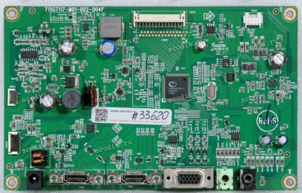 Mainboard Asus LMT 23,0" 1920x1080 VX239H MB (L&T EPA7.0) TPV 756GFFCB0CA097 (04020-00971000, 715G7117-M01-002-004F) Chips TSUMU88CMT9-1, OZ9998MGN