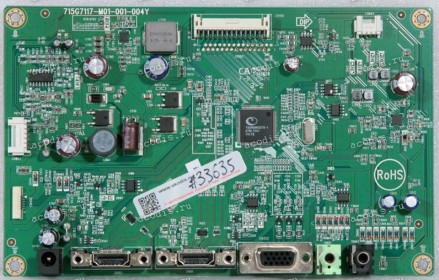 Mainboard Asus LMT 27,0" 1920x1080 VX278H MAIN BOARD TPV 756GQECB0CA016 CBPCEC1USQ2 (04020-01660400, 715G7117-M01-001-004Y) Chips TSUMO88CDT9-1, OZ9998MGN, APA2603A