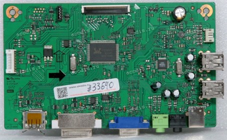 Mainboard Asus LMT 24,1" 1920x1200 BE24AQLB MAIN BOARD QISDA 5E.32K01.002 (04020-02040100, 4H.2VB01.A00) Chips RTD2486VTD, GL852G, APA2604C