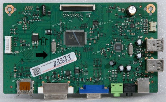 Mainboard Asus LMT 23,0" 1920x1080 BE239QLB MAIN BOARD(SEC) QISDA 5E.2WQ01.017 (04020-01960100, 4H.2VB01.A00) Chips RTD2486ARD, GL852G, APA2604C