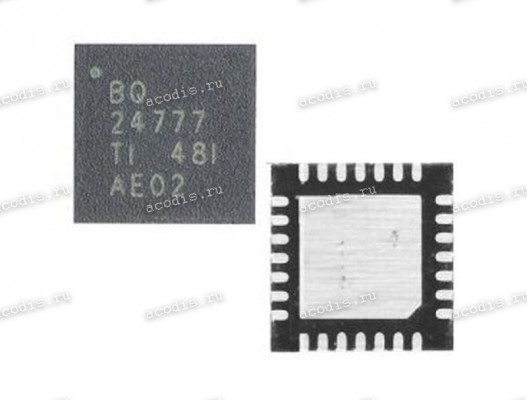 Микросхема Texas Instruments BQ24777, BQ24780RU, BQ24777RUYR, 24777 QFN-28 IC BATT MGMT LI+ 1-4CELL 28WQFN CHARGE MANAGE IC