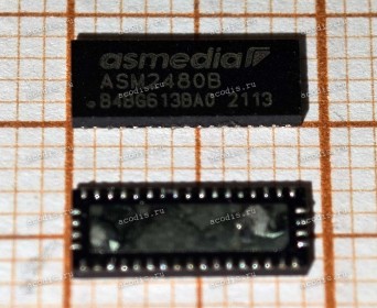 Микросхема ASMedia ASM2480B с разбора - QFN-42 8 channel, 2:1 Mux/DeMux Switch with siganls enable