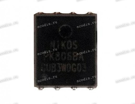 Транзистор NIKOS, NIKO-SEM, Unikc PK806BA PDFN5*6P HUABEI/HQ11230376000 N-MOSFET 30V 54A (Asus p/n: 07005-02532800) NEW original