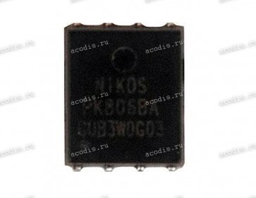 Транзистор NIKOS, NIKO-SEM, Unikc PK806BA PDFN5*6P HUABEI/HQ11230376000 N-MOSFET 30V 54A (Asus p/n: 07005-02532800) NEW original