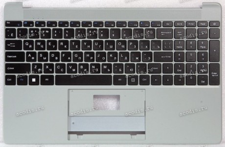 Keyboard Digma EVE15 P417 DN15P3-8CXW01 NP3158CXW01 + topcase (X317C US) (Black/Gray/Matte/RUO)