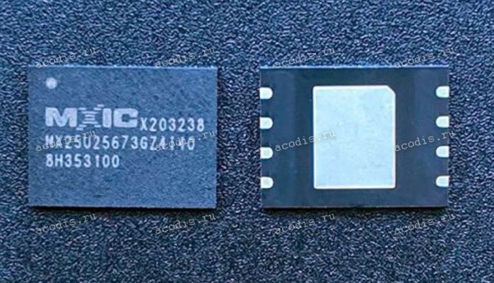 Микросхема MXIC MX25U25673GZ4I40, MX25U25673GZ4140 8-WSON (8x6mm 3.4 x 4.3EP) 1.8V, 256M-BIT [x 1/x 2/x 4] CMOS MXSMIO (SERIAL MULTI I/O) FLASH MEMORY