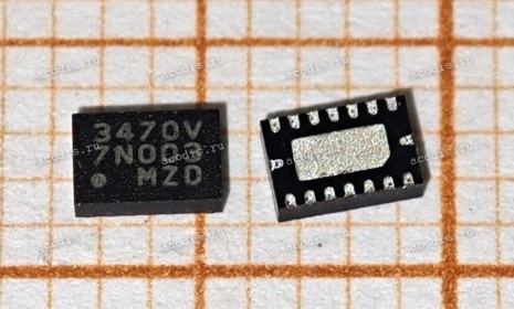 Микросхема Silego SLG3NB3470V TQFN-16 CLOCK GEN. (3470V 7N003 MZD, Asus p/n: 06011-00130700) NEW original
