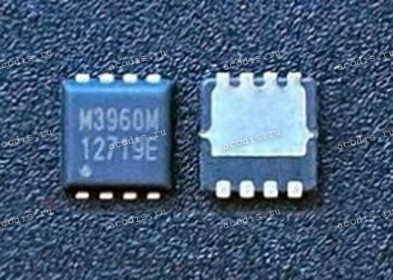 Транзистор UBIQ QM3960M3, M3960M (30V, 28A, 1.67W) PRPAK QCI BAM39600000 N-MOSFET (Asus p/n: 07005-01036300) NEW original