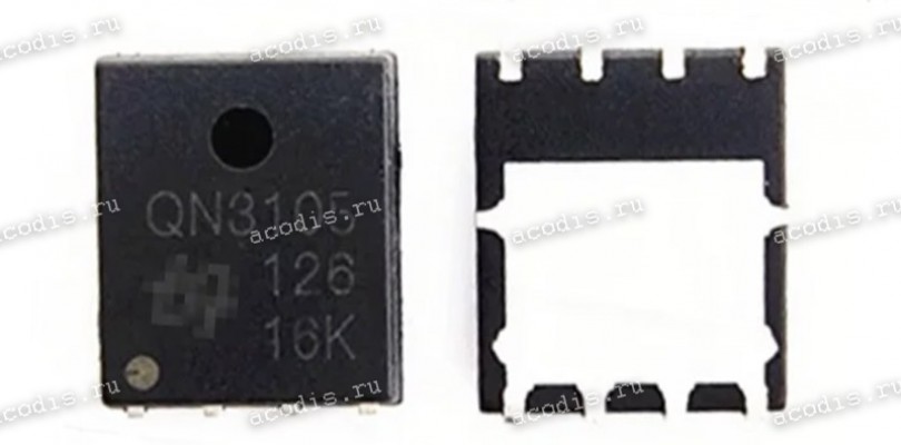 Транзистор uPI QN3105M3N, QN3105 30V 65A QCI BAM31050000 N-MOSFET (Asus p/n: 07005-01036900) NEW original Транзистор uPI QN3105M3N, QN3105 30V 65A QCI BAM31050000 N-MOSFET (Asus p/n: 07005-01036900) NEW original