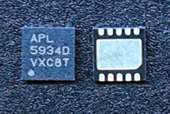 Микросхема Anpec APL5934D, 5934D, APL5934DQBI-TRG QFN-10